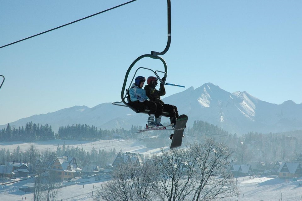 UFO-skiresort in Polen, gelegen in het Tatragebergte